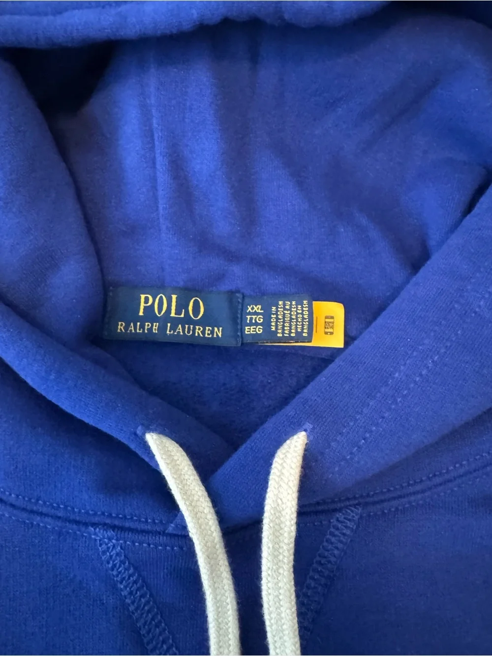 Polo by Ralph Lauren Blue Hooded Pullover Sweatshirt Size XXL